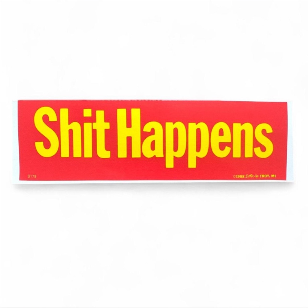 Vintage 80s Bumper Sticker